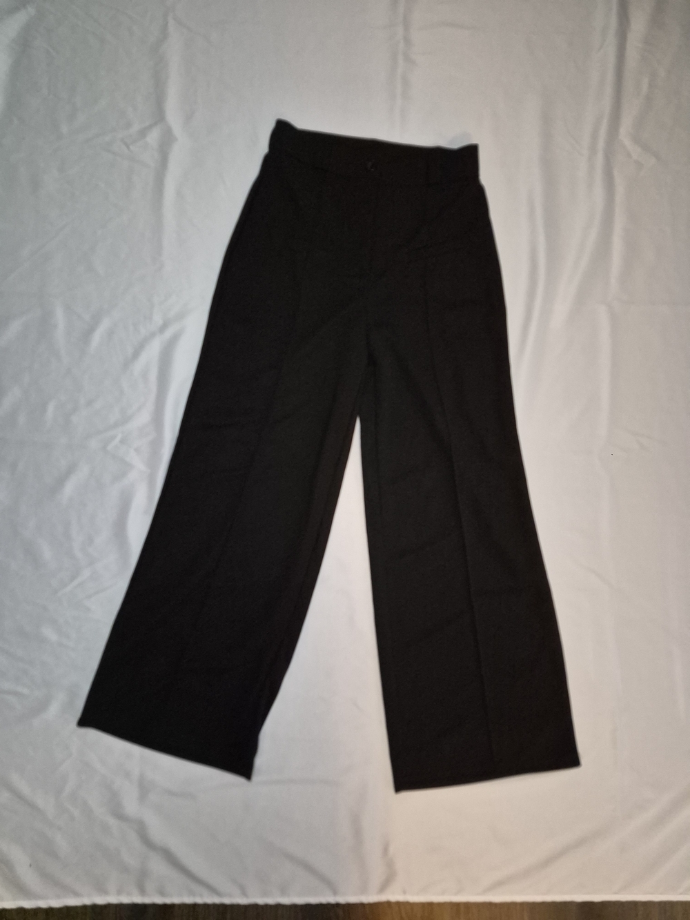 SHEIN Black High Rise Wide-Leg Trousers Size Medium